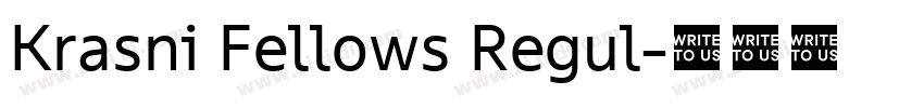 Krasni Fellows Regul字体转换